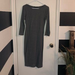 Forever 21 bodycon midi dress, 3/4 sleeves